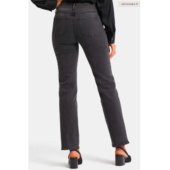 New NYDJ Marilyn High Rise Straight Jeans Women’s SIZE 2 Inseam 31” Cloud Stone - Picture 4 of 12